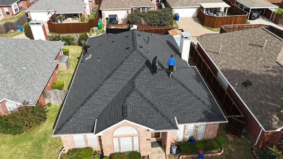 Commercial Roofing work in progress on a Pittsburg property